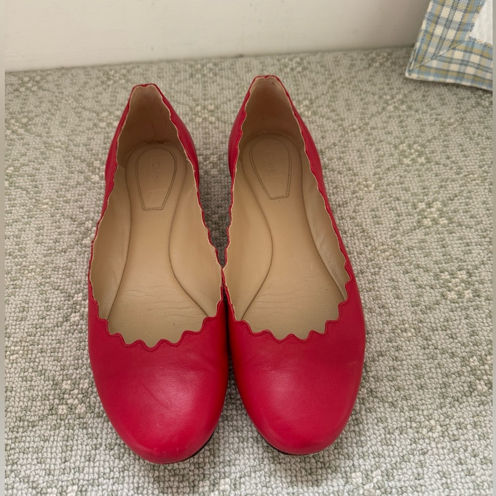 Chloe - Scallop Ballet Flats